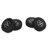 RC Car Rubber Tires Metal Tyre Wheel Full Series Universal