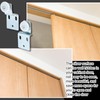 Blulu 16 Pack Sliding Closet Door Roller Kit Include Screws
