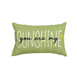 AVOIN colorlife You are My Sunshine Summer Throw Pillow Cover, 12 x 20 Inch Green Cushion Case Decoration for Sofa Couch