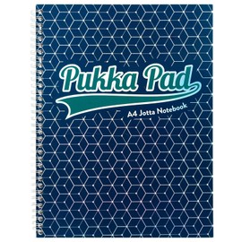 Pukka Pad 200 Pages 80GSM Glee Jotta Wirebound Notebook, A4 Size, Dark Blue