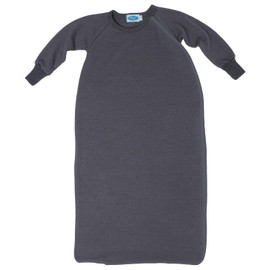 Reiff Kid's 301703 Merino Silk Terry Towelling Baby Sleeping Bag with Arm TOG 1.0 Organic Wool Silk, Rock