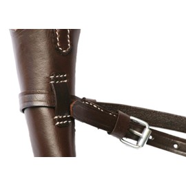 Gamekeepers Cottage gifts Copper Hunting Horn in Leather Case with Saddle Strap Horse Gift