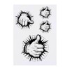 4 x 'Thumbs Up' Temporary Tattoos - Water Resistant, Skin-Safe,