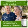 PUREFULLY Benfotiamine (Vitamin B1/Thiamine) 100mg, 120 Capsules - For Energy