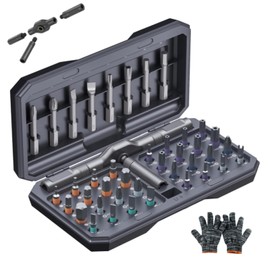 42 in 1 Magnetic Screwdriver Set,Professional Ratcheting Screwdriver Set with 40 Precision Bits, Magnetic Screwdriver Sets for Electronics, Furniture, Bikes & DIY - Multi Tool for Your Tool Box