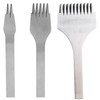 3pcs Steel Leather Chisel Hole Punching 2+5+10 Prong DIY Hand