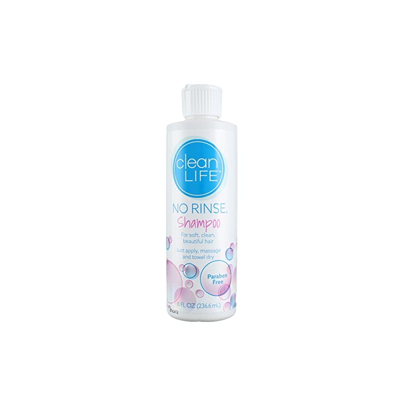 No-Rinse Shampoo, 8 fl oz - Leaves Hair Fresh, Clean