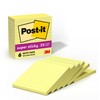 Post-it 675-6SSCY Super Sticky Notes, 4 x 4-Inches, Canary Yellow,