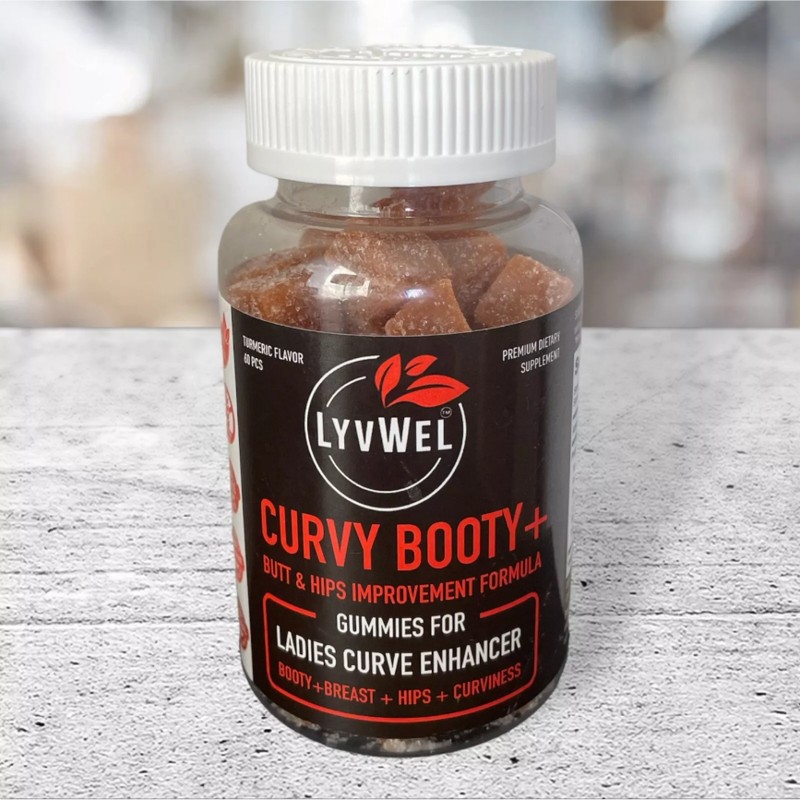 LyvWel Curvy Booty Supplement | Butt Hips Breast Curviness 60