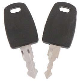 BODYA Universal Key Master Key with 1 Key Ring for TSA002 TSA007 Master Key Bag Luggage Suitcase Inch TSA Lock Black 2pcs