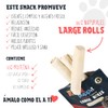 PUPP IT Rollos Grandes de Carnaza Premium, Snack Natural para