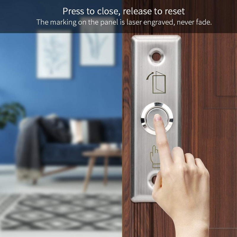 Door Release Out Unlock Exit Button,Stainless Steel Panel Push Exit