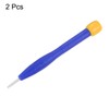 sourcing map 2Pcs Plastic Screwdriver 2.0mm Slotted Head Screw Driver