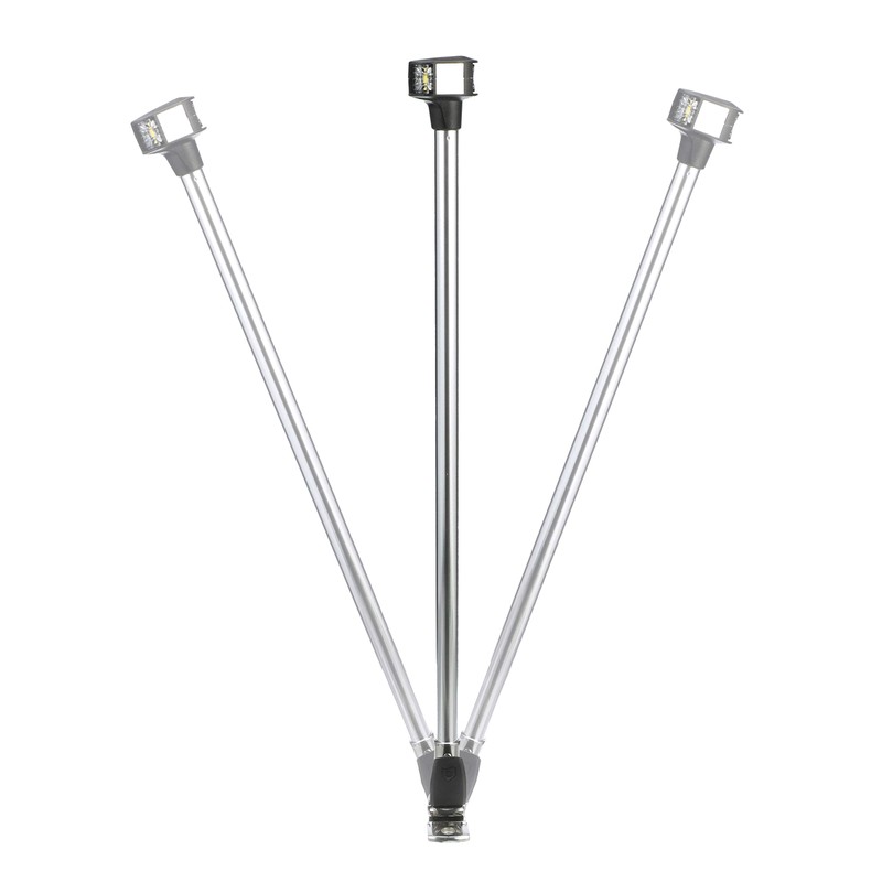 Attwood 7836-S-1 LED 36" Fold Down Anchor/Masthead Navigation Light Stainless