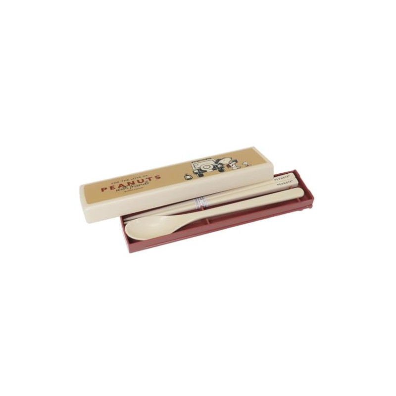 Snoopy [Combination Set] Chopstick & Spoon Twin Set/ENJOY WAGON Peanuts