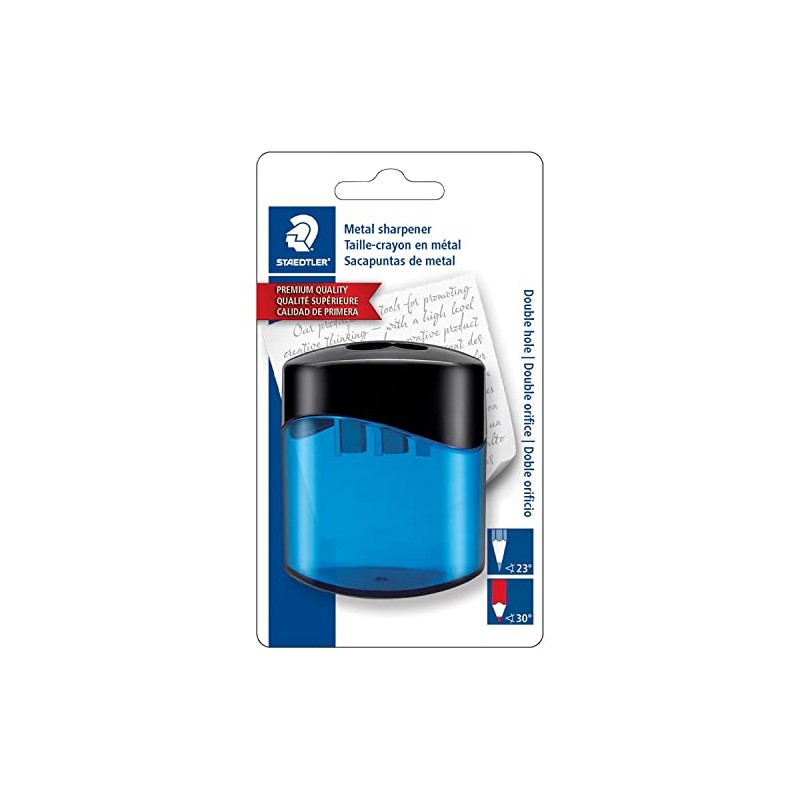 Staedtler Mars GmbH & Co. 512300SBK Pencil Sharpener, 2 Hole,