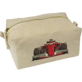 'Red Race Car' Canvas Wash Bag/Makeup Case (CS00024919)