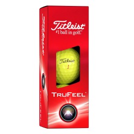 Titleist TruFeel Yellow Golf Ball Soft Feel Long Distance Greenside Control