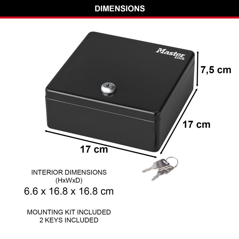 MASTER LOCK Money Box or Key Cabinet [Secure Cash or