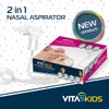 Vitakids 2-in-1 Nasal Aspirator Gentle Mucus Removal for Babies &