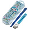 Skater Sanrio CCA1 Doraemon Plush Chopsticks and Spoon Set, Made