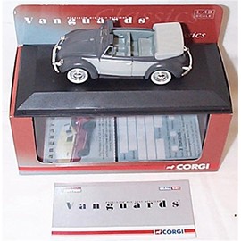 Corgi Vanguards Volkswagen Beetle convertible in delphin grey 1.43 scale limited edition diecast model