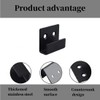 TileDisplay Wall Hanger, 8 Pcs Stainless Steel Wall Mount Brackets