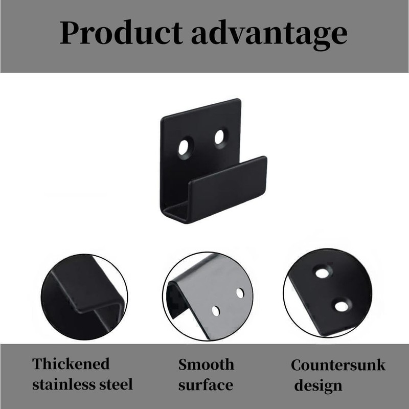 TileDisplay Wall Hanger, 8 Pcs Stainless Steel Wall Mount Brackets