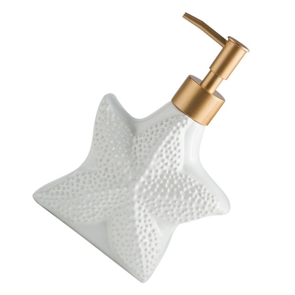 FELTECHELECTR Airless Pump Bottles Travel Ceramic Shampoo Dispenser Bottle White