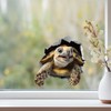 Turtle Hole Wall Decal – 3D Realistic Tortoise Sticker –