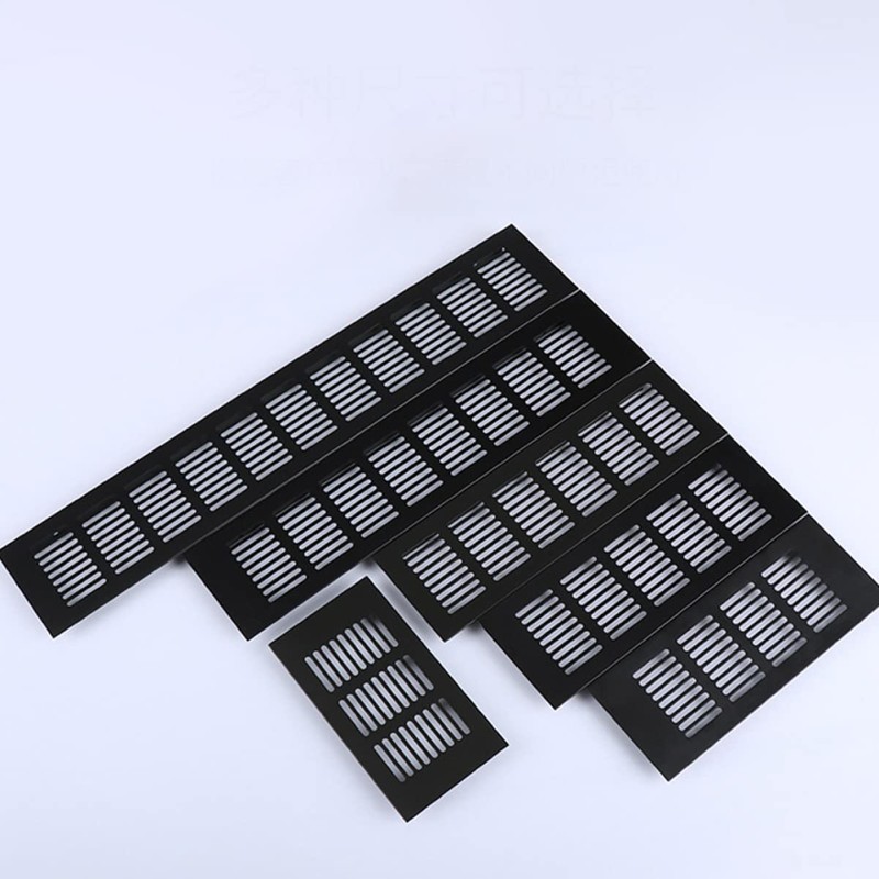 TEHAUX 2pcs Aluminum Alloy Exhaust Vents Breathable Mesh Covers for