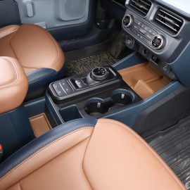 klend-cartrim Matte Black Central Control Gear Shift Panel Cover For Ford Maverick 2022 -2023