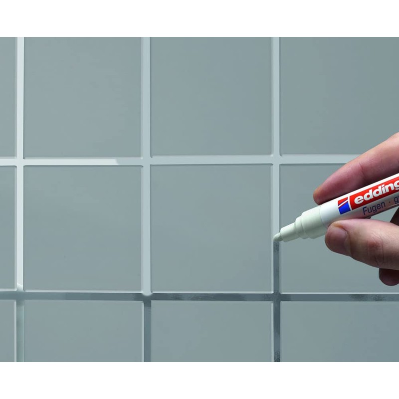 Edding 8200 Grout Marker, silver grey