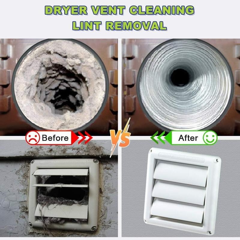 Sealegend 2 Pieces Dryer Vent Cleaner Kit Dryer Lint Vacuum