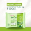 Simple Kind to Skin Cleansing Wipes waterproof makeup remover with