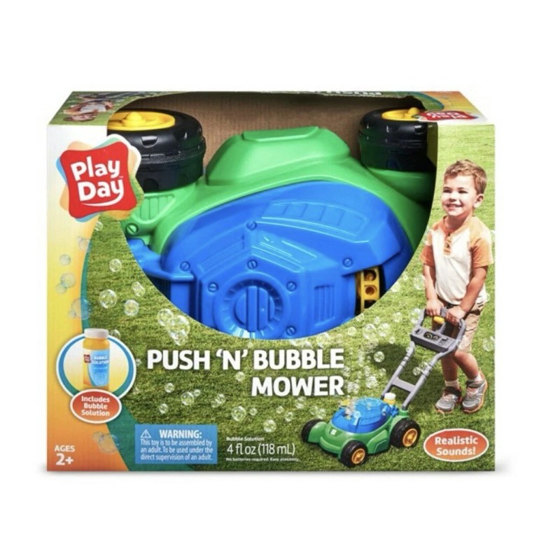 Play Day Push N Bubble Mower Toy with Realistic Sounds!