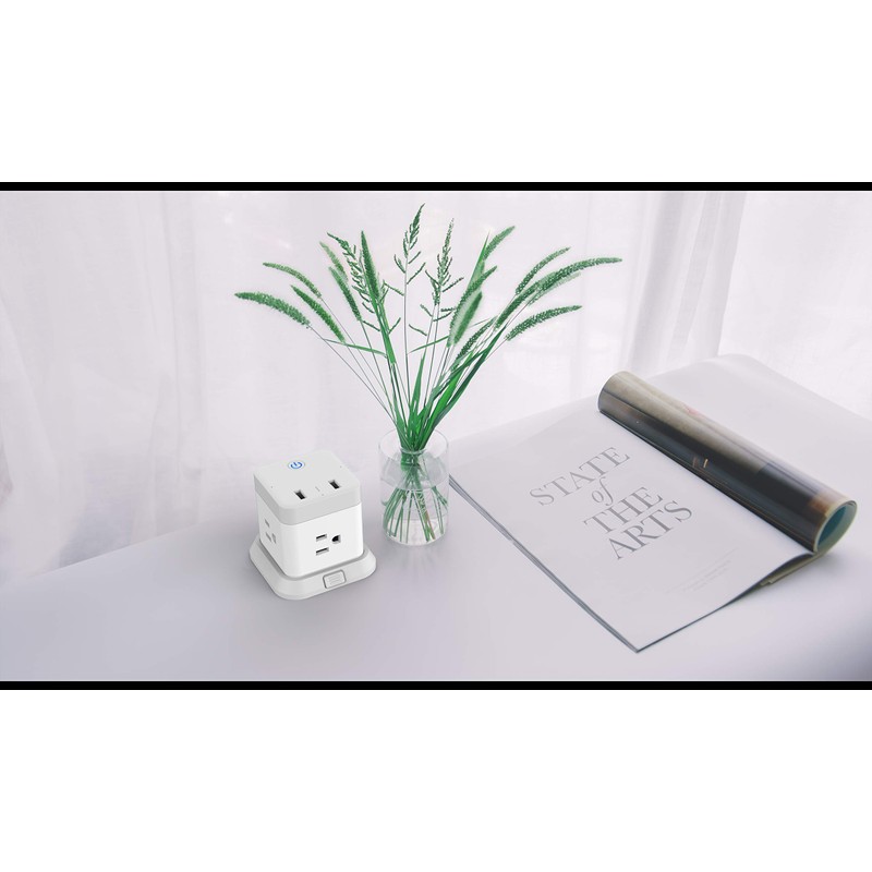 BESTEK Supresor de Picos con Wi-Fi y Alimentación USB, MRJ3013