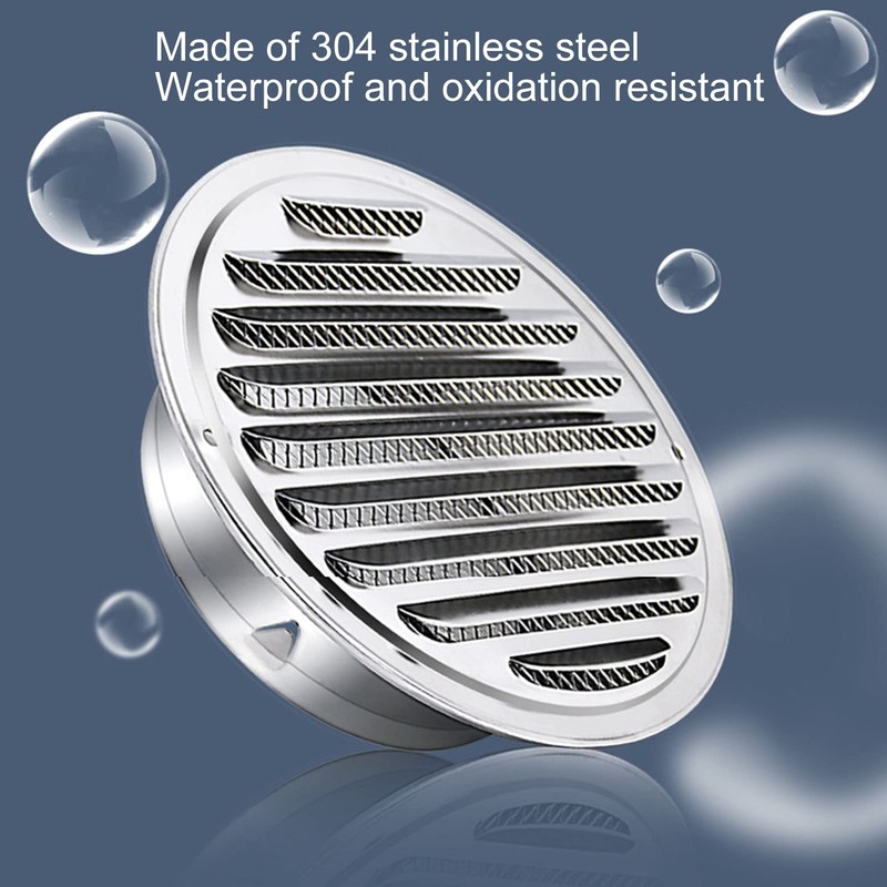 Stainless Steel Air Vents, Metal Round Duct Vent Cover, Ventilation