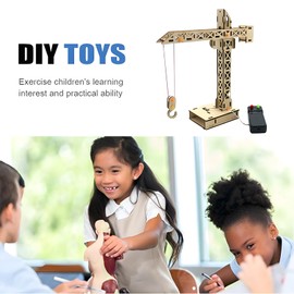 RLS 3D RC Cable Control Tower Crane Lifting Crane DIY Models Building Toy Jigsaw Puzzle Model Toy for Children Gift Toy