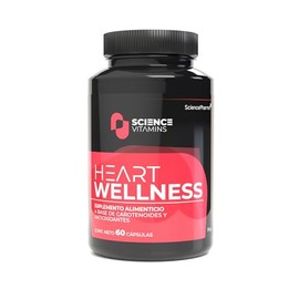 Heart Wellness  Fucoidan, Trans-Resveratrol y Astaxantina  Antioxidantes para soporte general y bienestar diario  60 cápsulas de 500 mg               