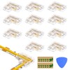 EMITEVER 8mm LED Strip Connectors 12pcs, Led Corner Connector L-Shaped