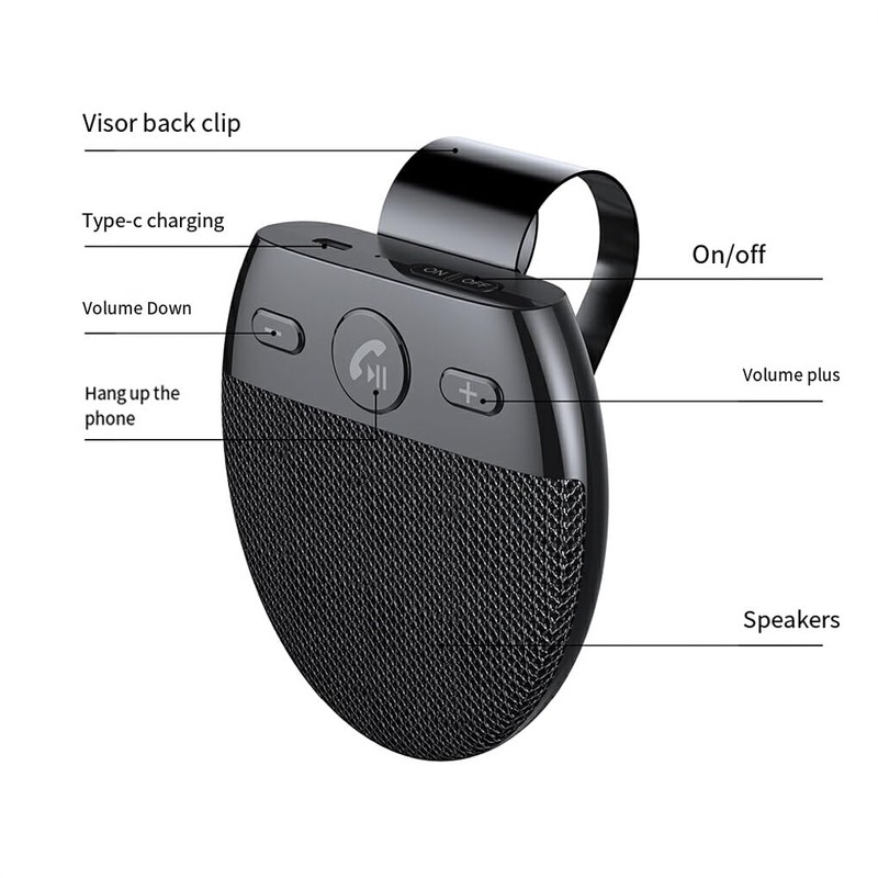 Wireless Car Bluetooth 0 Speaker with Music Playback Forultra Long