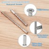 PATIKIL Cabinet Handle Screws M4x90, 20 Set Break Away Screws