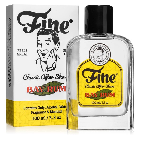 Fine Mr Bay Rum Mens Aftershave -A Splash Of Classic Barbershop Aftershave for Modern Men - The Wet Shaver’s Favorite