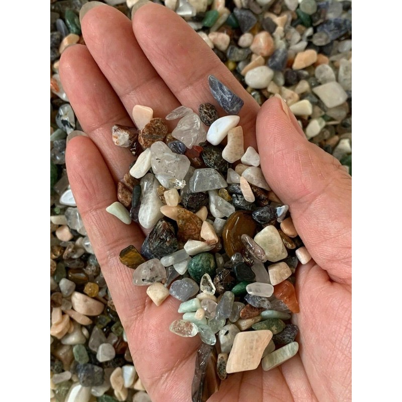 Assorted Chips – Natural Mini Assorted Stones, Crushed Undrilled Assorted,