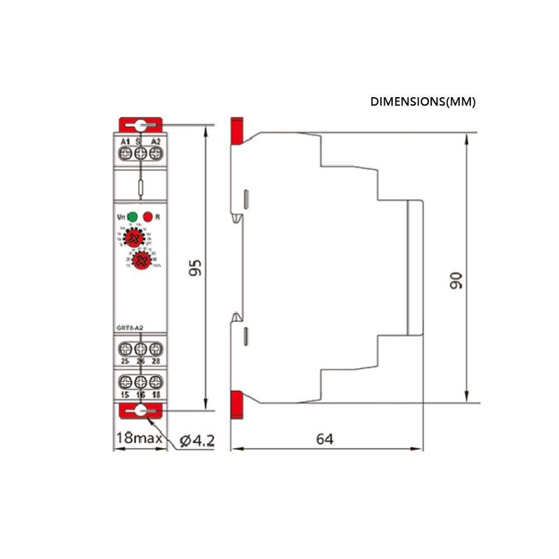 Power On Delay Time Relay, Delay Timer Switch Grt8-A1 AC