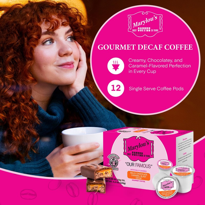 Marylou’s Coffee - Decaf Milky Chocolate Caramel Blast Flavored Coffee,