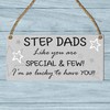 "Cherished Stepdad Appreciation Plaque - Heartfelt Inscription, Perfect for Father's