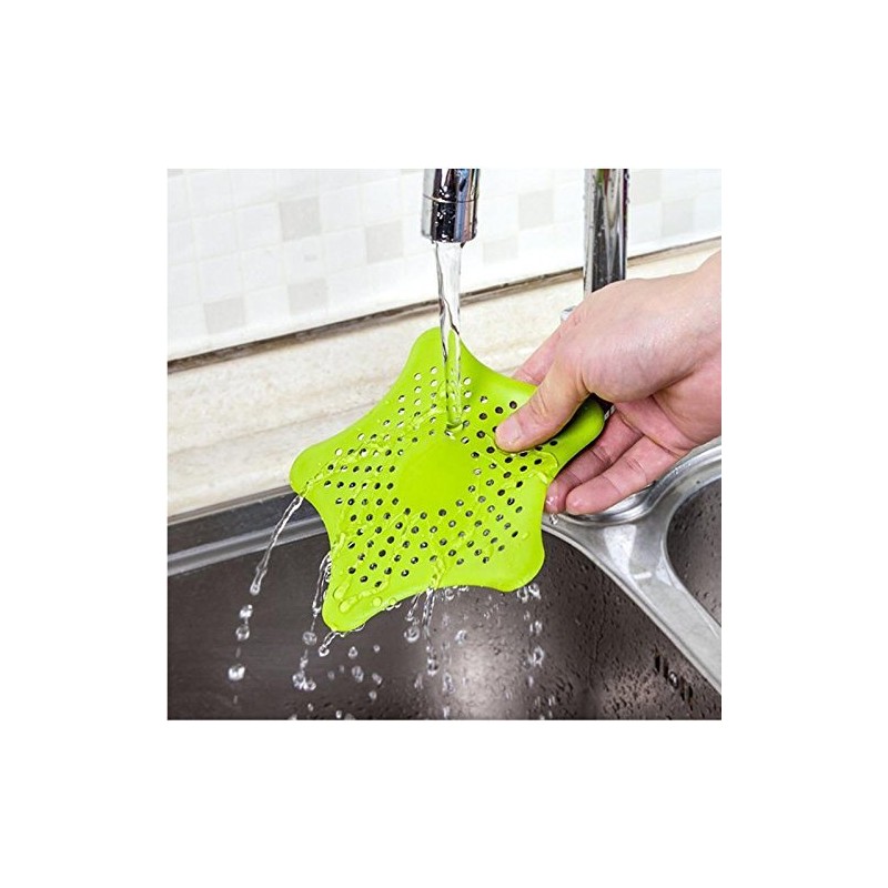 3-Piece Starfish Silicone Sink Strainer Set for Hair Catching