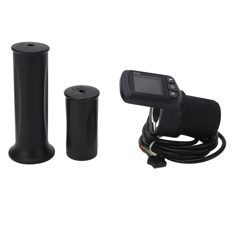 Electric Bike Meter Kit ABS LCD Display Panel Half Handle